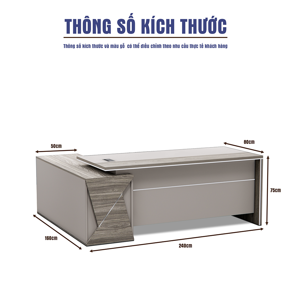 Bàn Giám Đốc BGDSM020 240cm x80cm