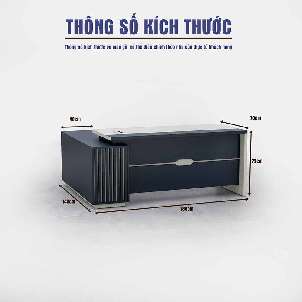 Bàn Giám Đốc BGDSM027 180cm x70cm
