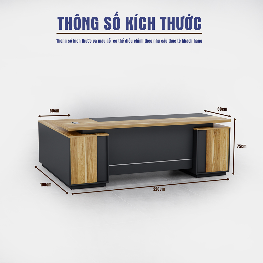 Bàn Giám Đốc BGDSM028 220cm x80cm