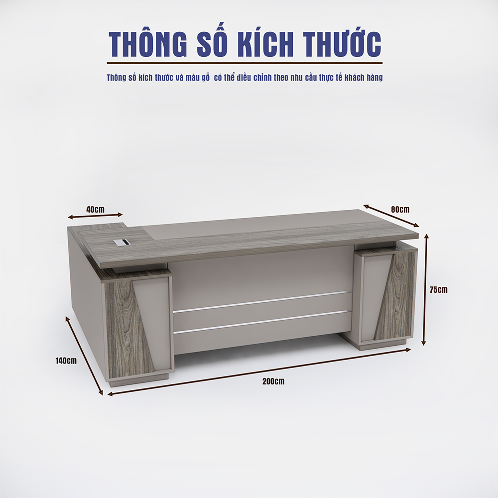 bàn giám đốc 2m, bàn tiết kiệm diện tích, bàn điều hành compact, bàn giám đốc nhỏ đẹp