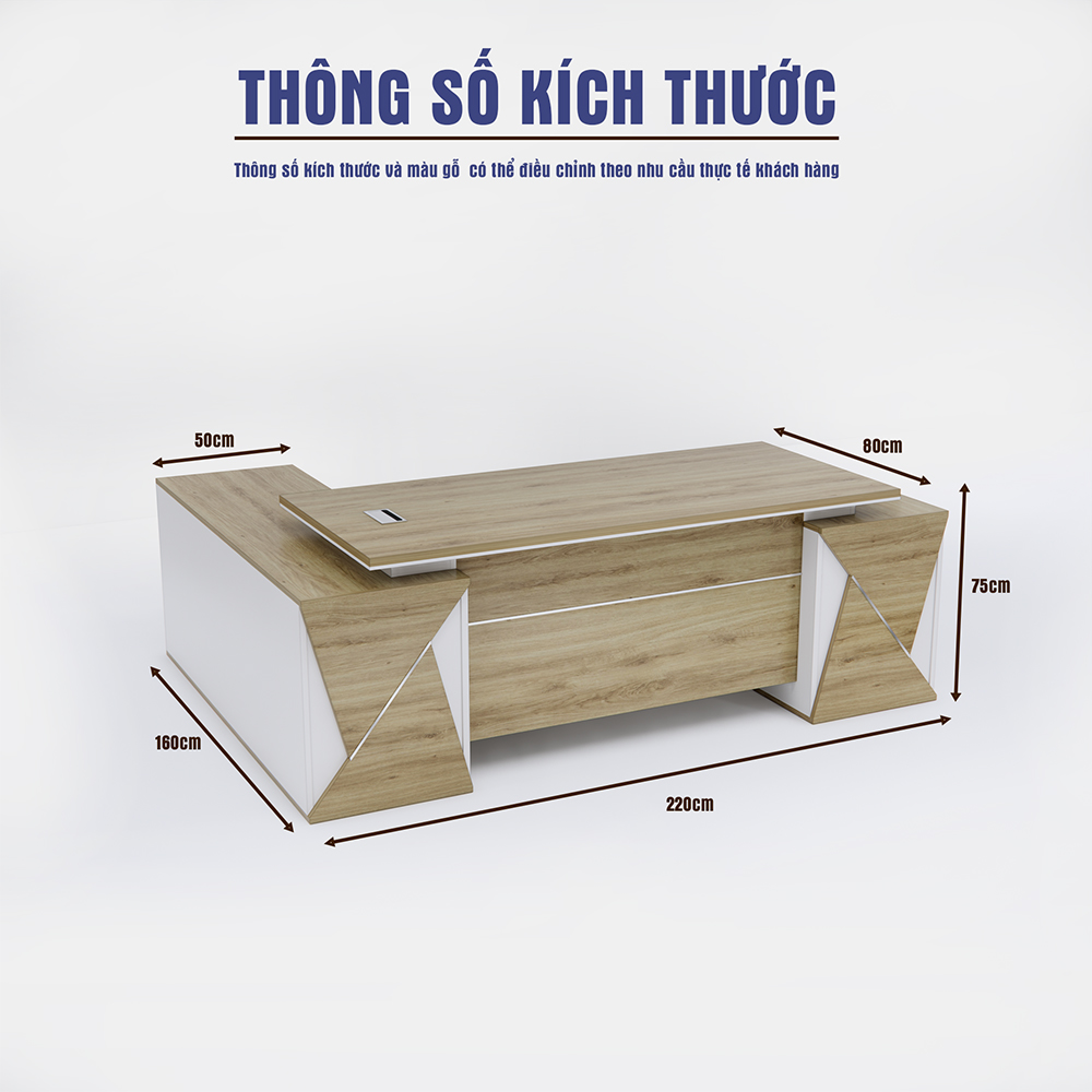 Bàn Giám Đốc BGDSM032 220cm x80cm