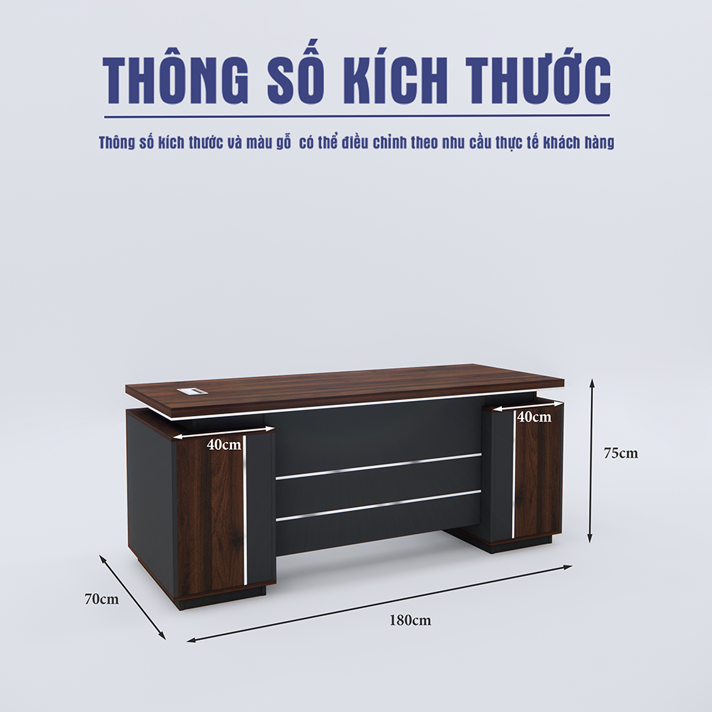 Bàn giám đốc BGDSM036 180cm x70cm