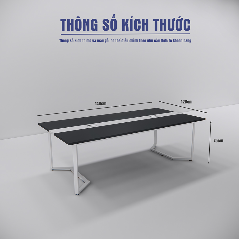Bàn Họp 140cm x120cm BHSMS001