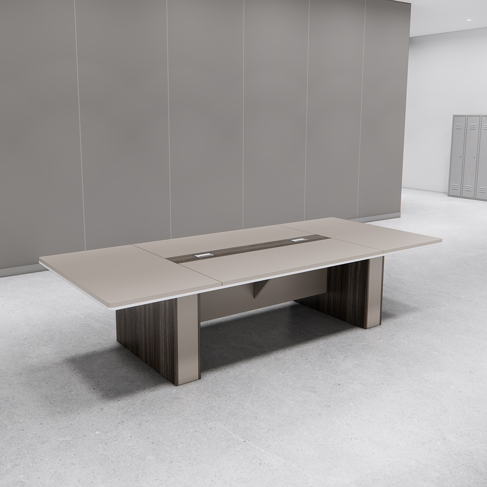 Bàn họp gỗ văn phòng SMBHG008, kích thước 320cm x 140cm, gỗ MDF phủ Melamine chống xước