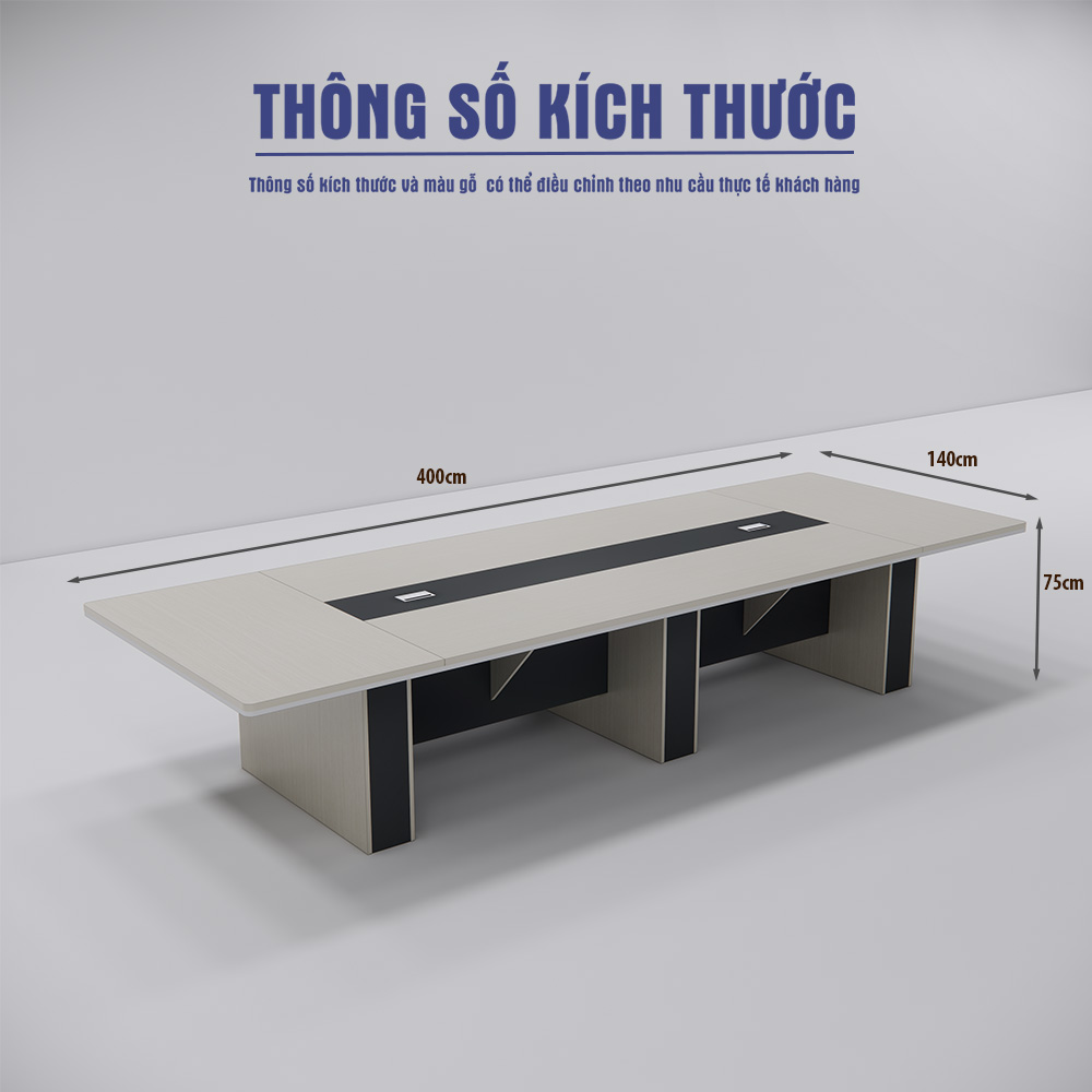 Bàn họp 400cm x140cm SMBHG018