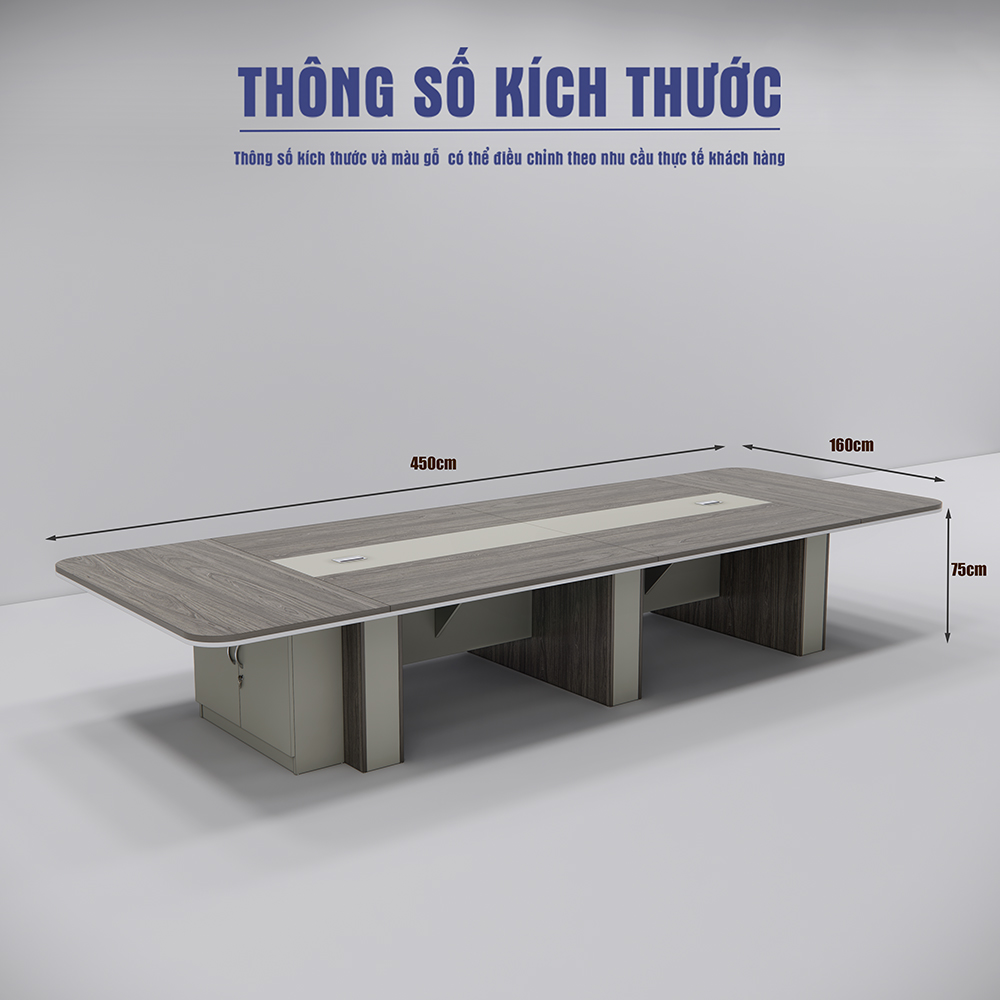 Bàn họp 450cm x160cm SMBHG024