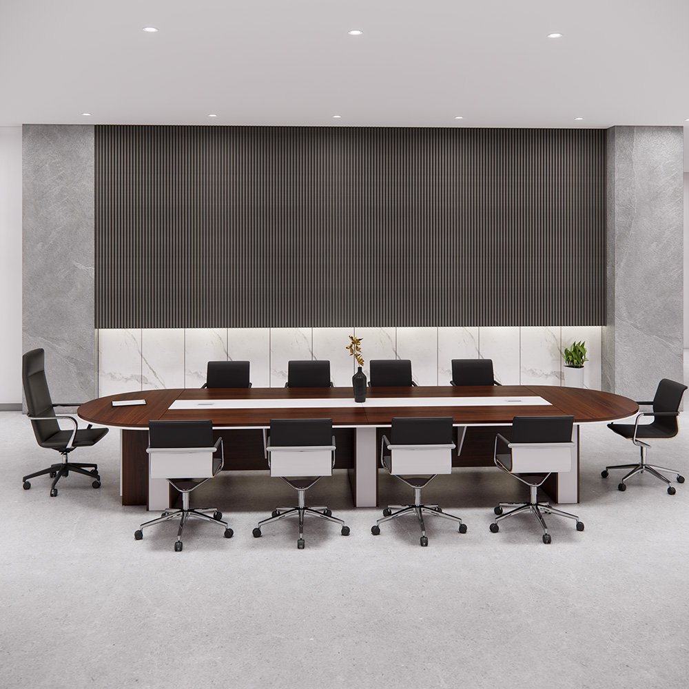 Bàn họp văn phòng SMBHG029 500cmx160cmx75cm với tủ phụ lưu trữ