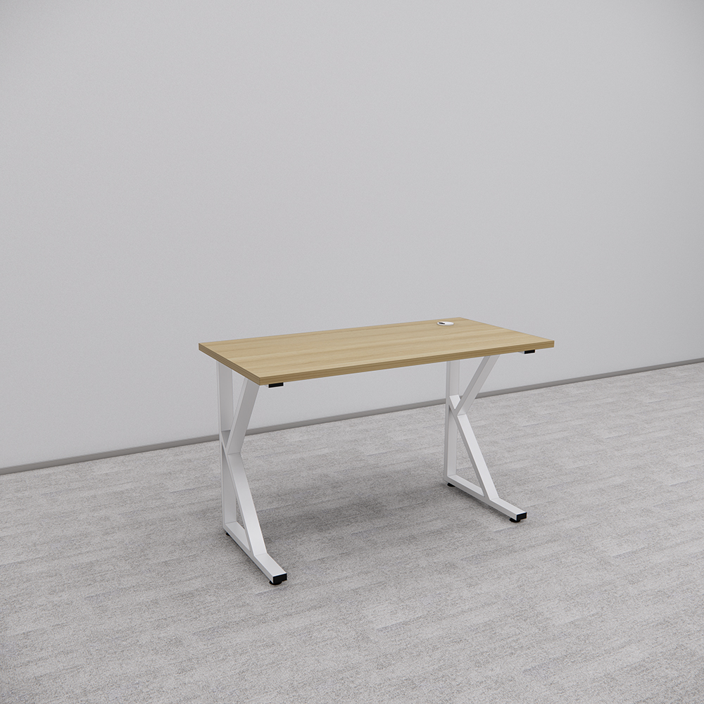 Bàn làm việc SMBLV009 120x60cm, gỗ MDF phủ Melamin, chân sắt sơn tĩnh điện