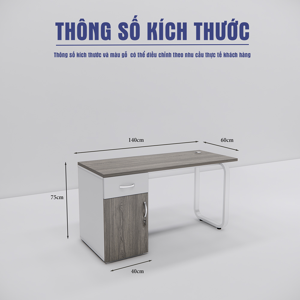 Bàn làm việc SMBLV010 140cm x60cm
