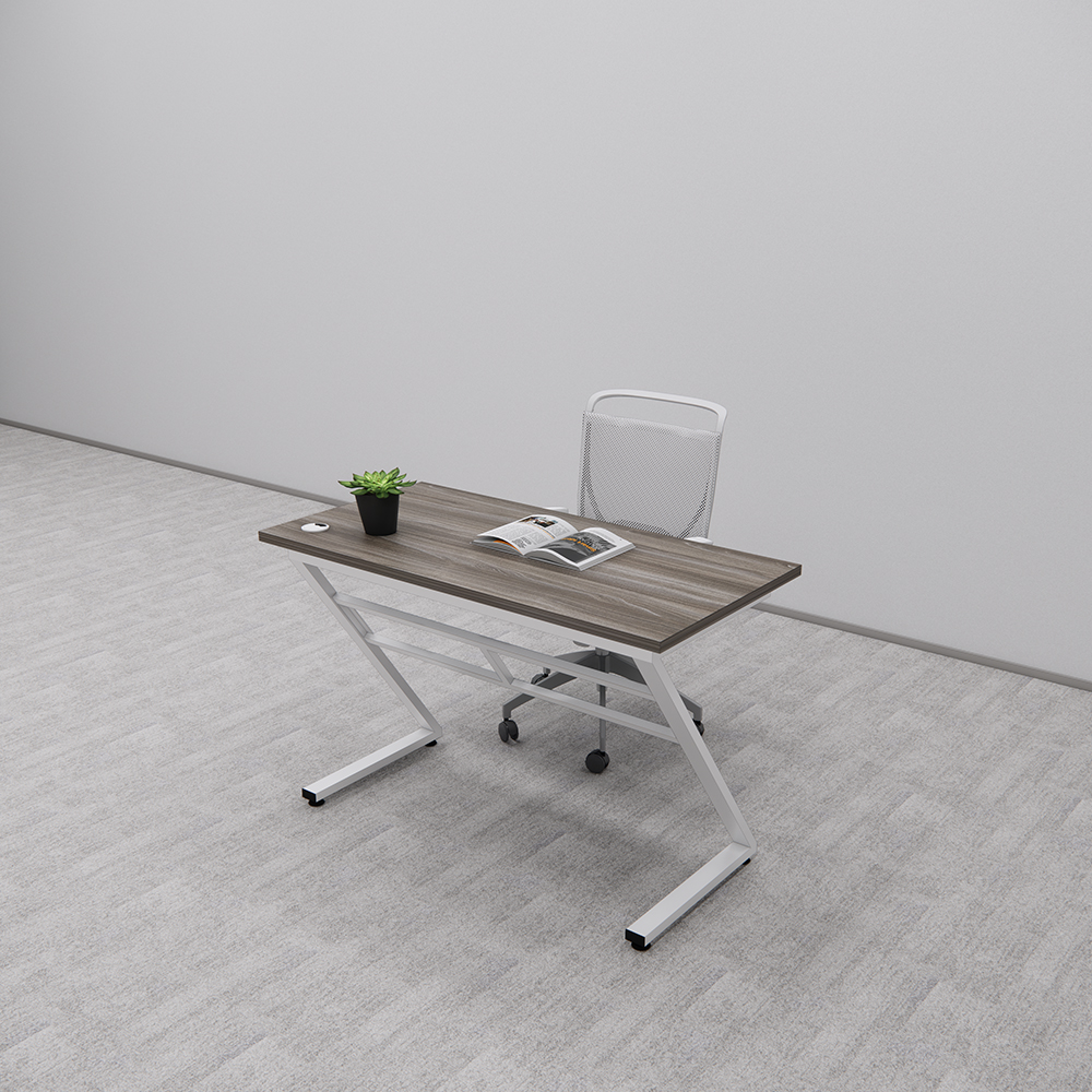Bàn làm việc SMBLV0018 gỗ MDF melamine, chân sắt chữ Z sơn tĩnh điện, thiết kế hiện đại, thẩm mỹ.