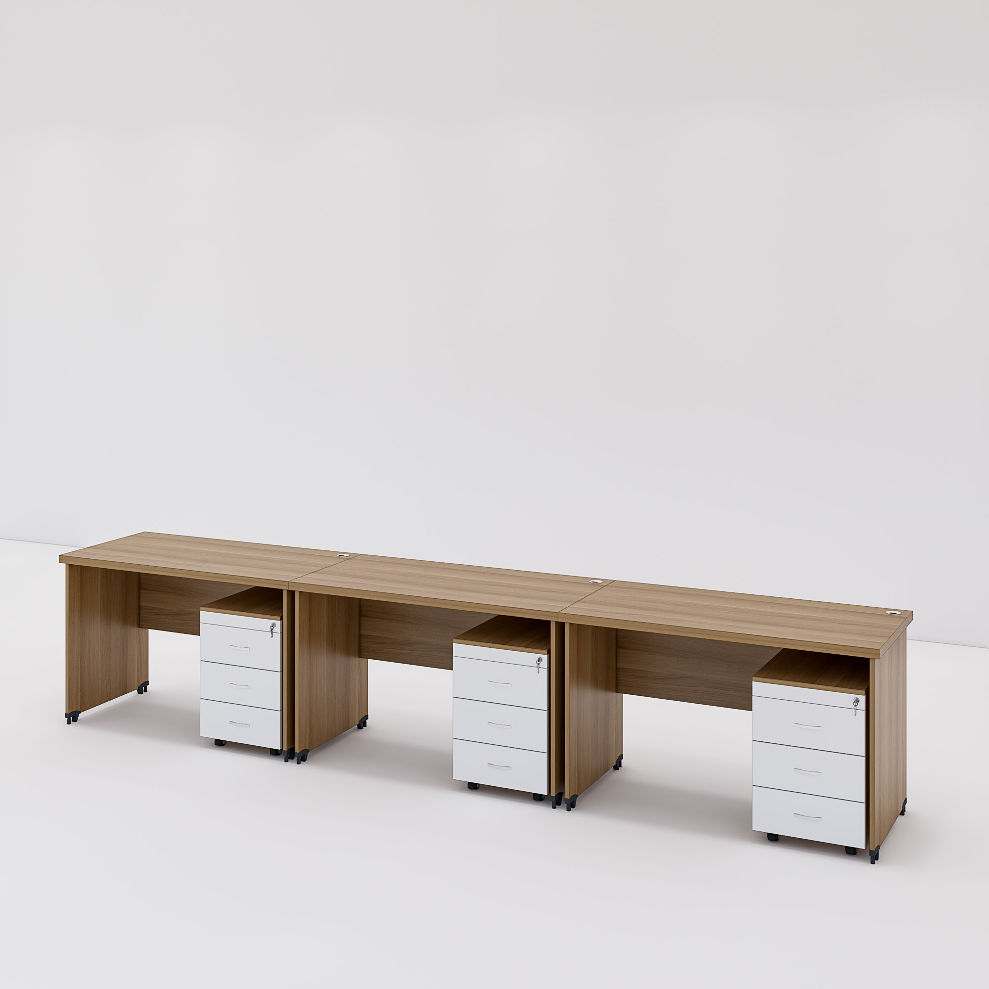 Bàn cụm 3 SMBC3004 360cmx60cm
