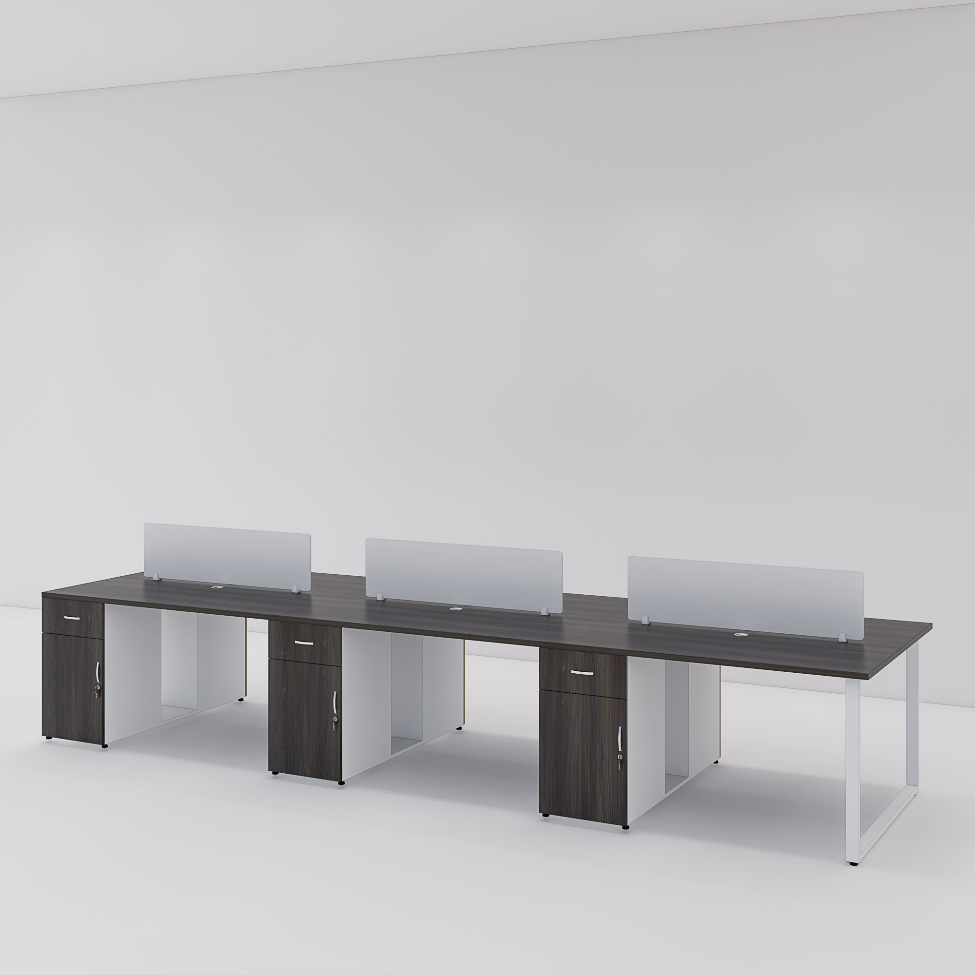 Bàn cụm 6 SMBC6006 420cmx120cm