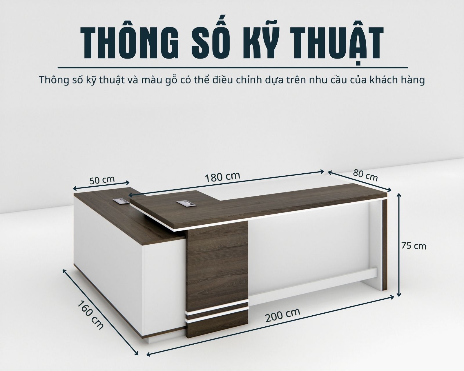Bàn Giám Đốc BGDSM086 200cmx80cm