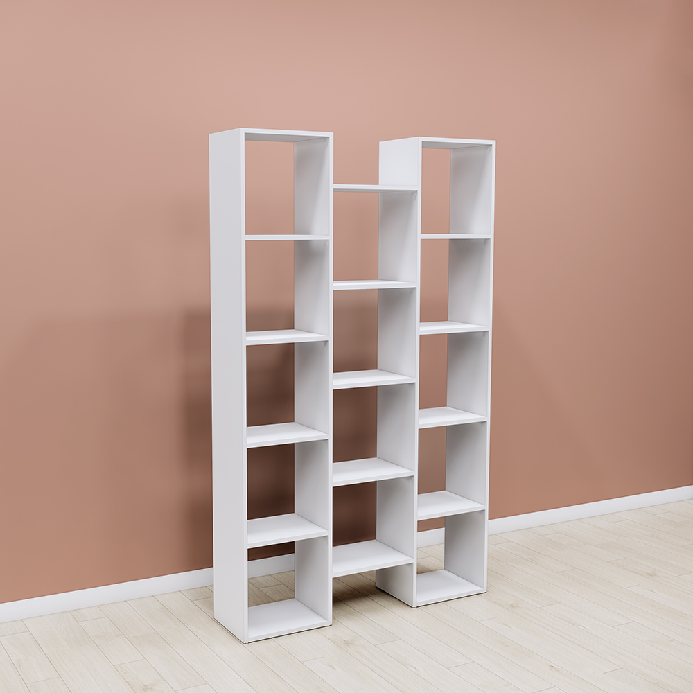 Kệ gỗ MDF phủ melamine SMKTBG006 cao 200cm, rộng 120cm, sâu 30cm