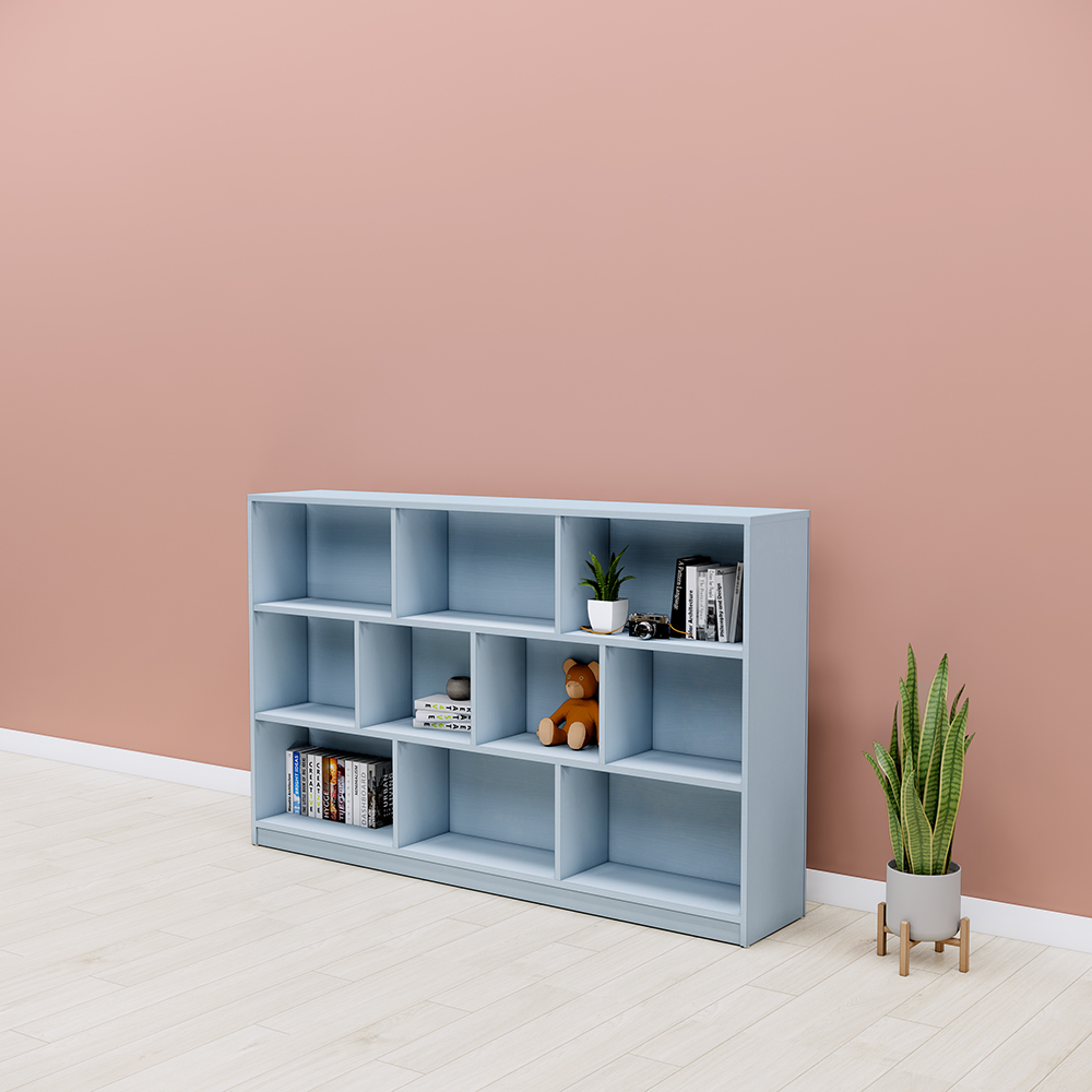 Kệ gỗ MDF phủ melamin SMKTBG007, chiều cao 100cm, rộng 160cm, sâu 30cm