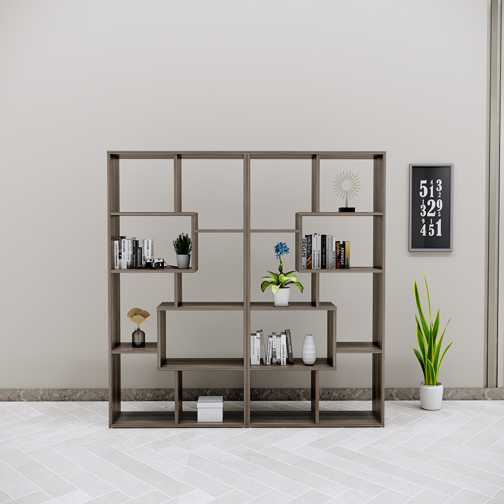Kệ trưng bày SMKTBG008 MDF phủ melamin, thiết kế sáng tạo, chắc chắn, chống trầy xước