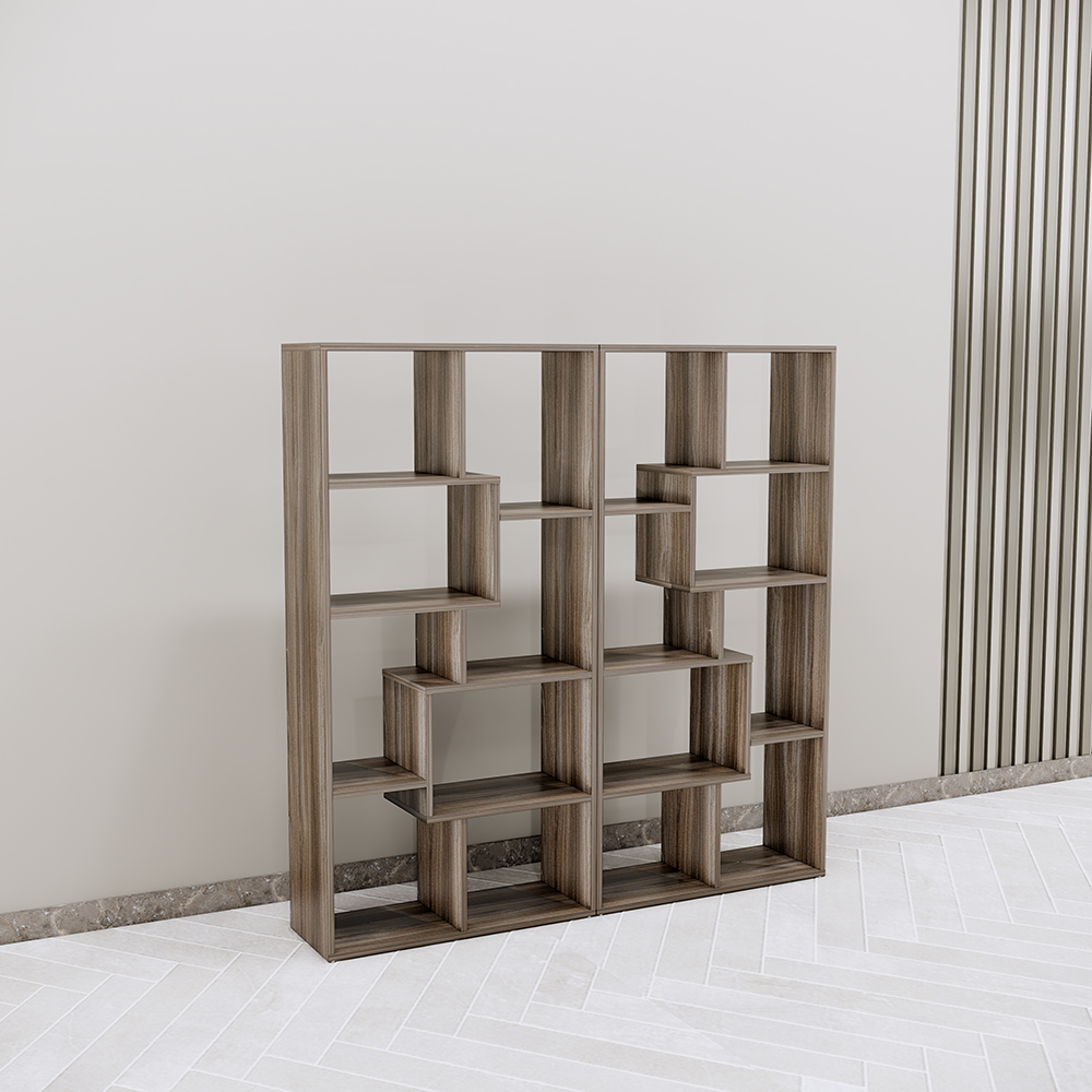Kệ trưng bày SMKTBG008 MDF phủ melamin, thiết kế sáng tạo, chắc chắn, chống trầy xước