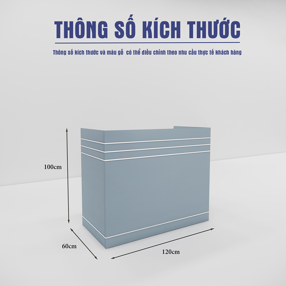 Quầy Lễ Tân SMQLT001 120cm x60cm