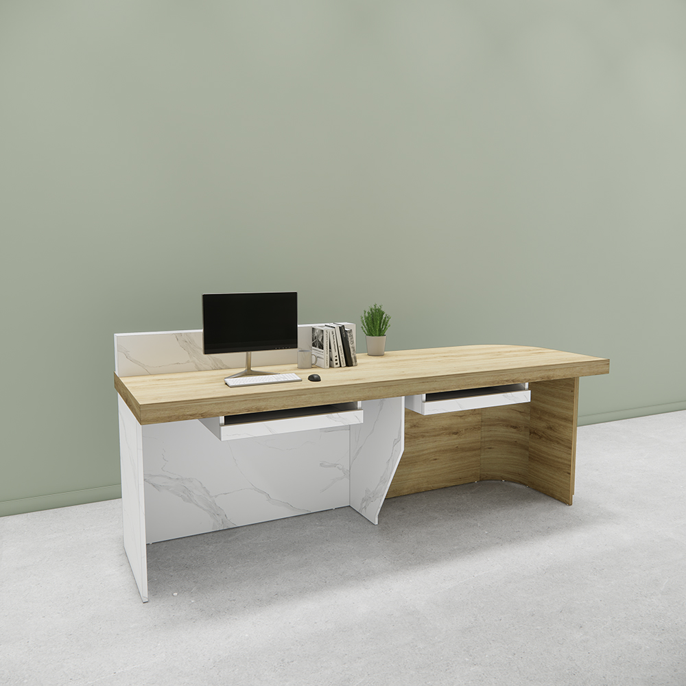 Quầy lễ tân SMQLTL012 220cm x75cm