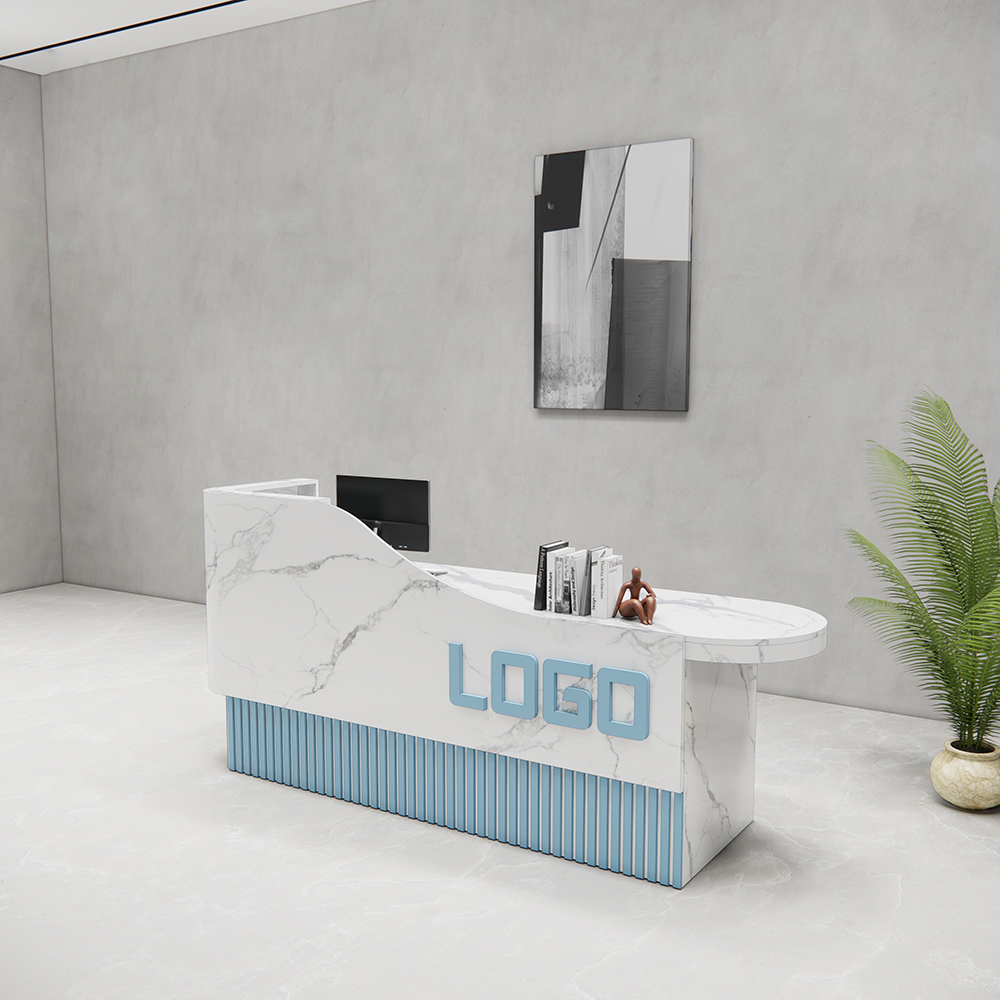 Quầy lễ tân SMQLTL014 230cm x75cm