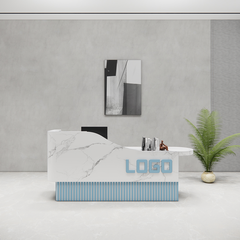 Quầy lễ tân SMQLTL014 230cm x75cm