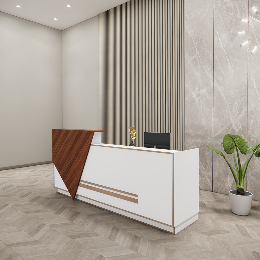 Quầy Lễ Tân SMQLT019 240cm x90cm