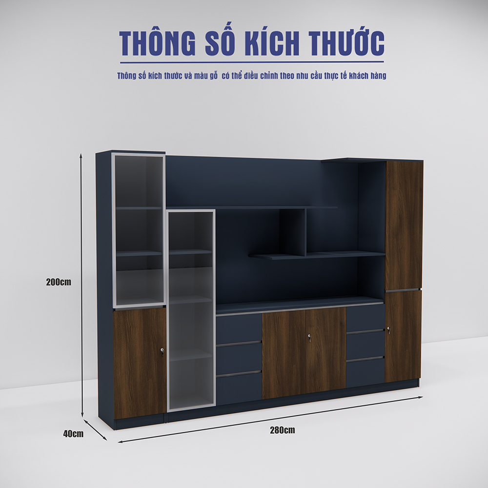 Tủ giám đốc SMTGDG001 280cm x200cm
