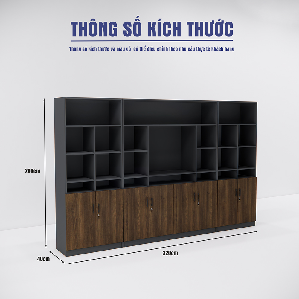 Tủ giám đốc SMTGDG004 320cm x200cm