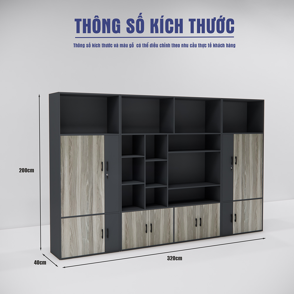 Tủ Giám Đốc SMTGDG008 320cm x200cm