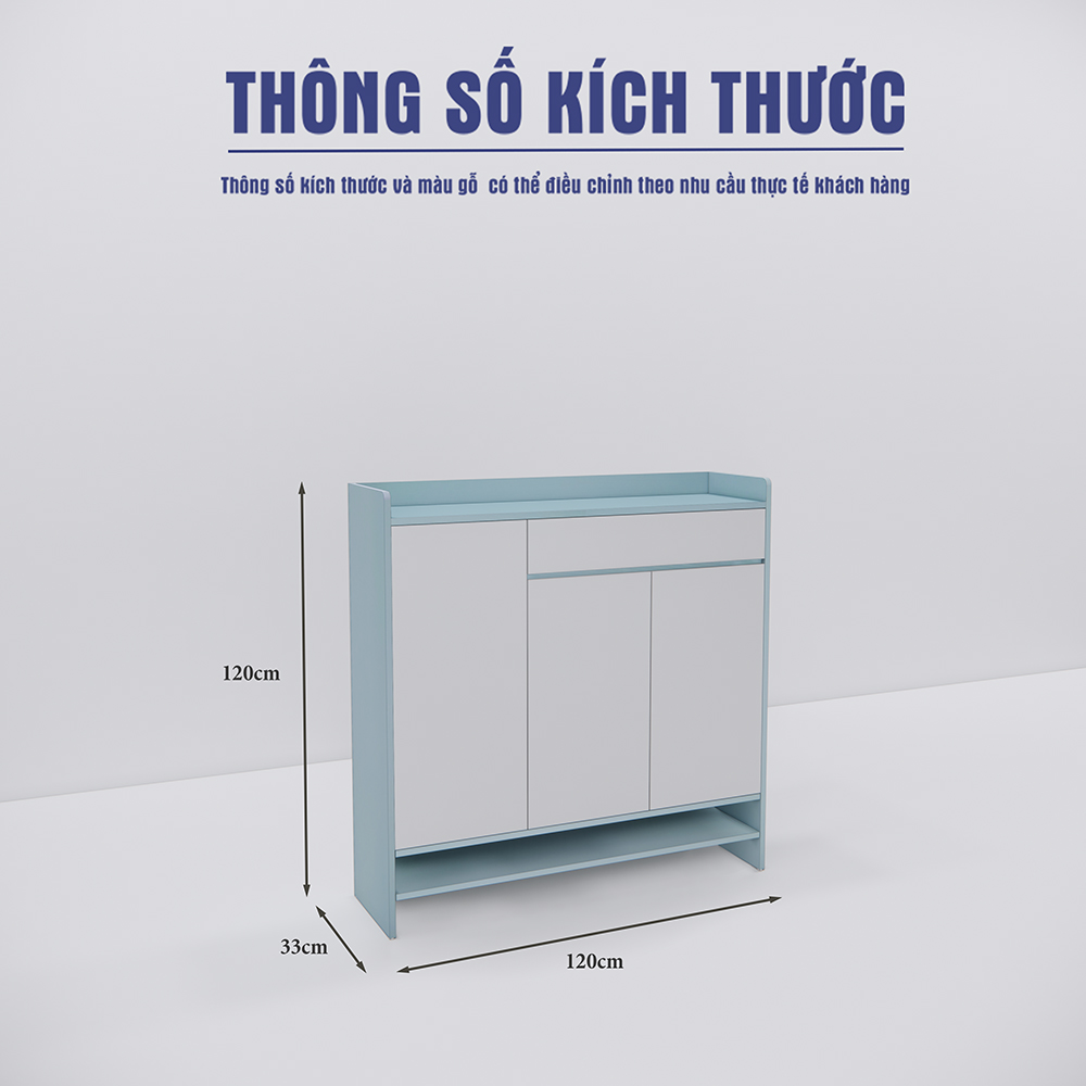 Mẫu Tủ Giày SMTGG005 120cm x120cm