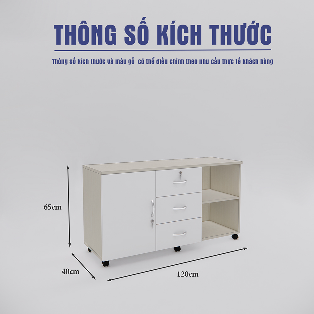 Tủ Hồ Sơ Di Động SMTDD001 120cm x65cm