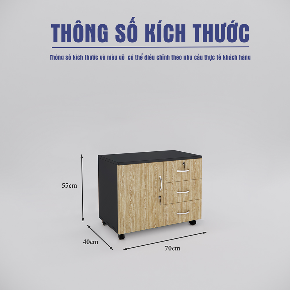 Tủ Hồ Sơ Di Động SMTDD005 70cm x55cm