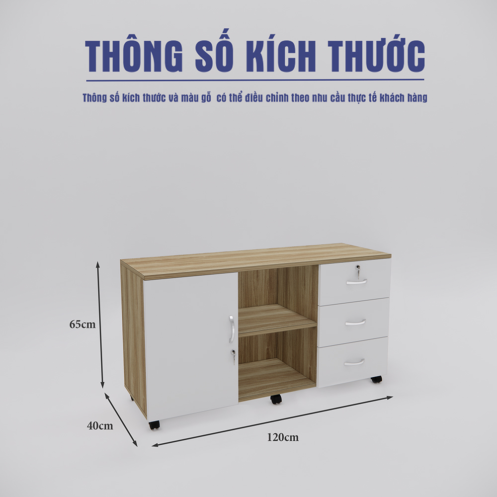 Tủ Hồ Sơ Di Động SMTDD006 120cm x65cm
