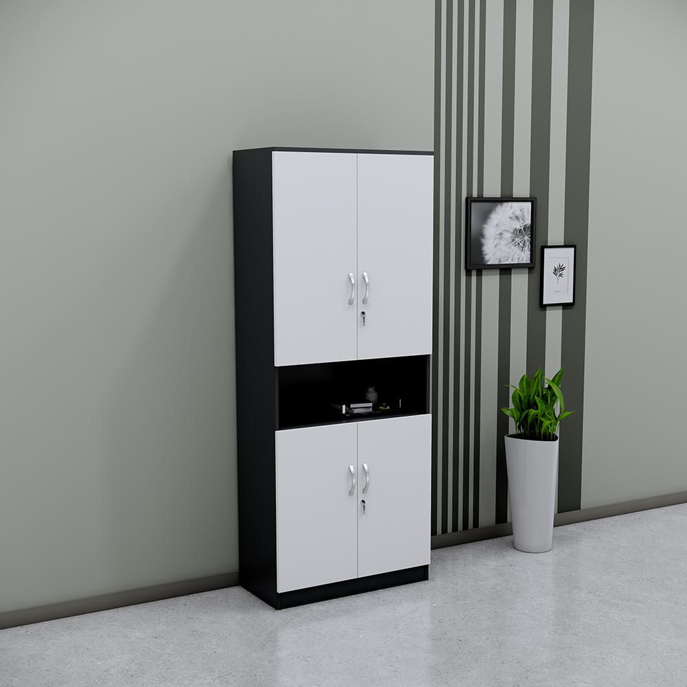 Tủ hồ sơ SMTHSG001 cao 200cm, sâu 40cm, rộng 80cm, gỗ MDF phủ melamin