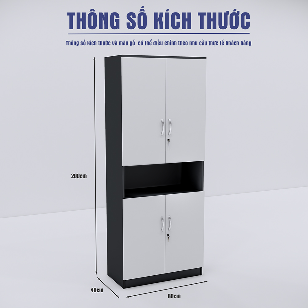 Tủ Hồ Sơ SMTHSG001 200cm x80cm