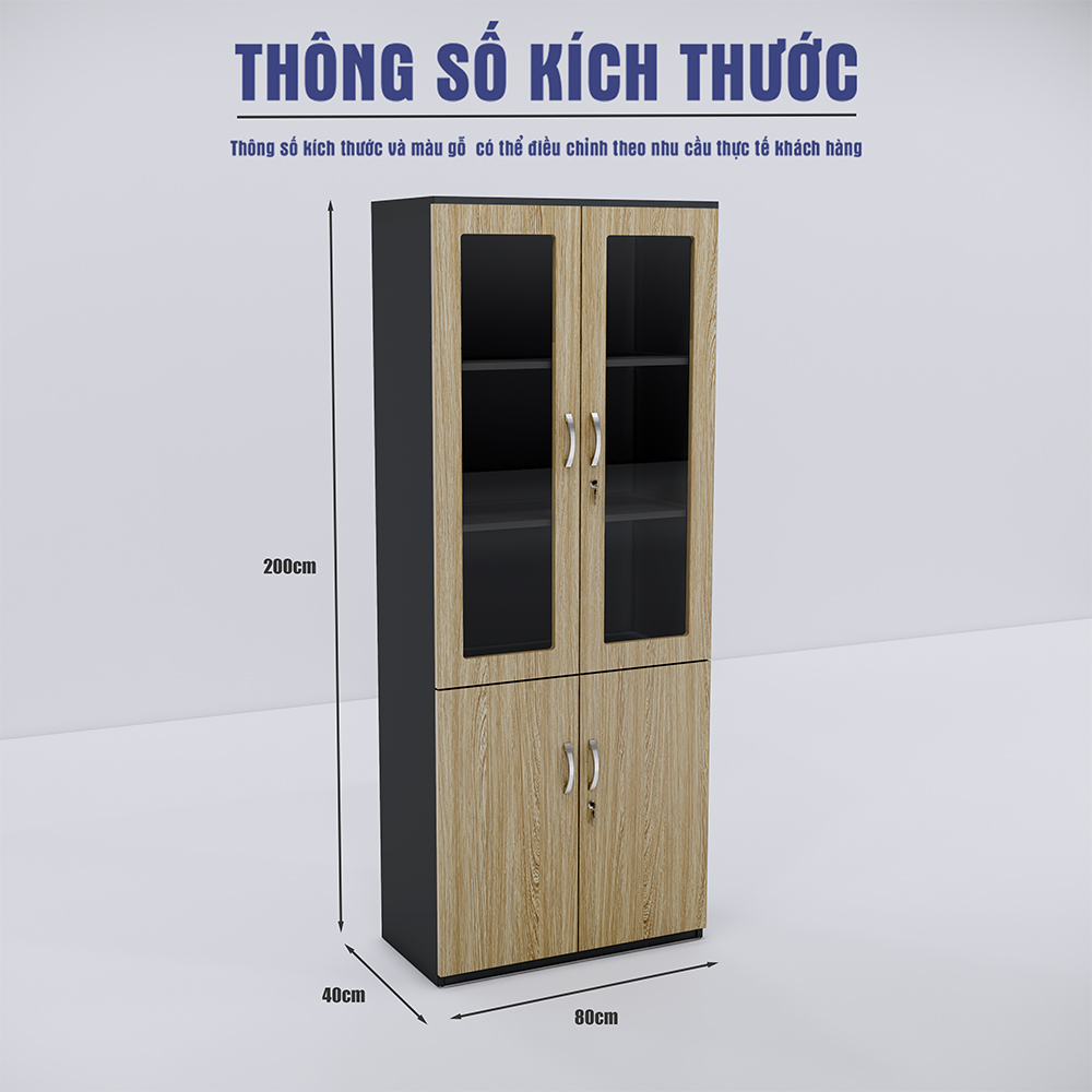 Tủ Hồ Sơ SMTHSG004 200cm x80cm