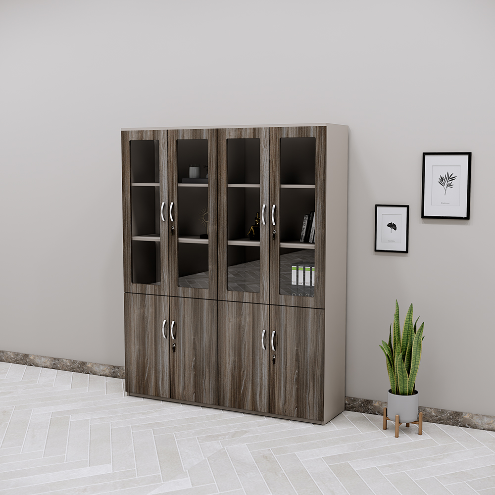 Tủ hồ sơ SMTHSG010 cao 200cm, rộng 160cm, sâu 40cm, cánh kính và cánh kín