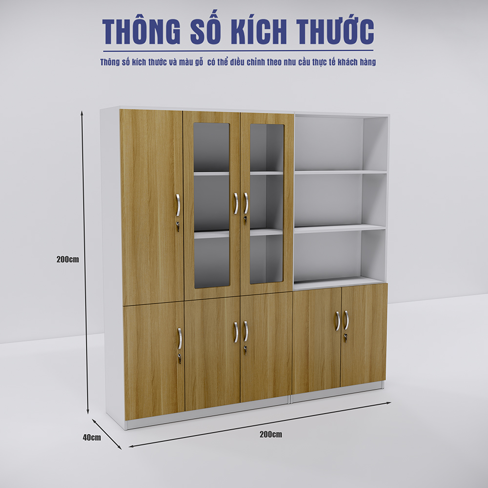 Tủ Hồ Sơ SMTHSG016 200cm x200cm