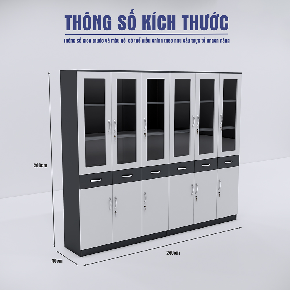 Tủ Hồ Sơ SMTHSG019 200cm x240cm