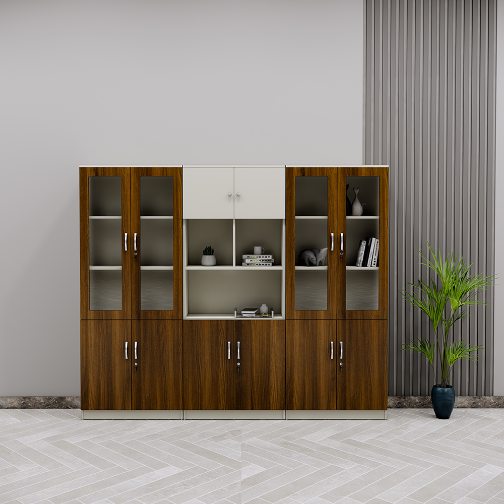 Tủ hồ sơ SMTHSG022 cao 200cm rộng 240cm sâu 40cm, chất liệu MDF phủ melamin