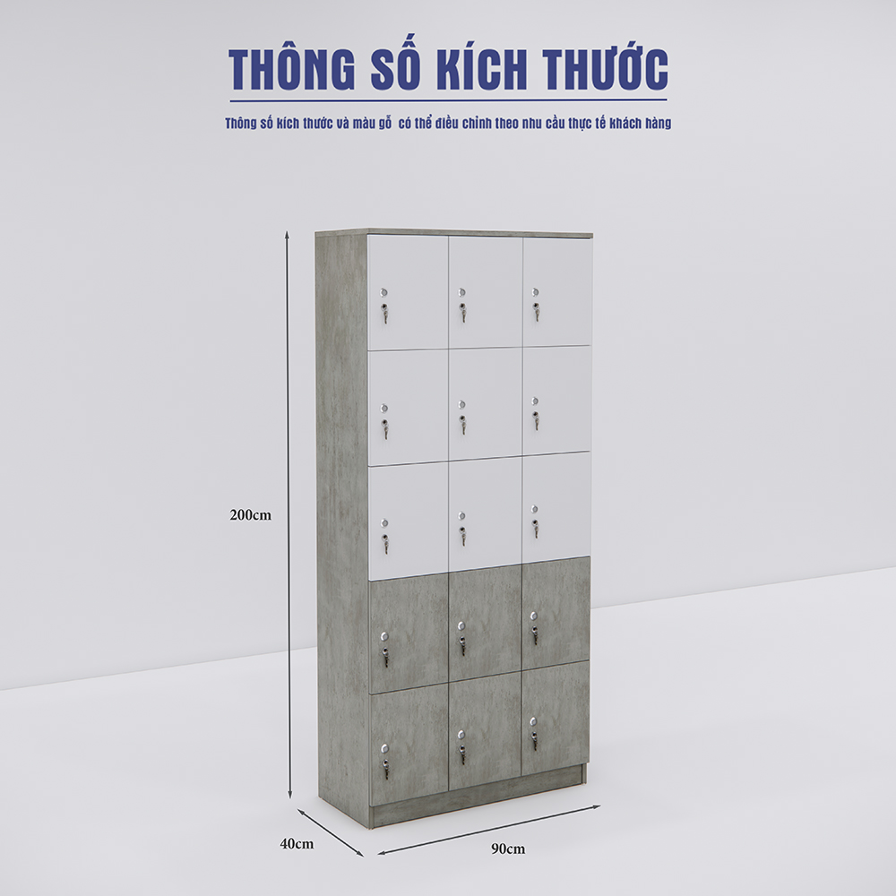 Tủ Locker SMTLKG002 200cm x90cm