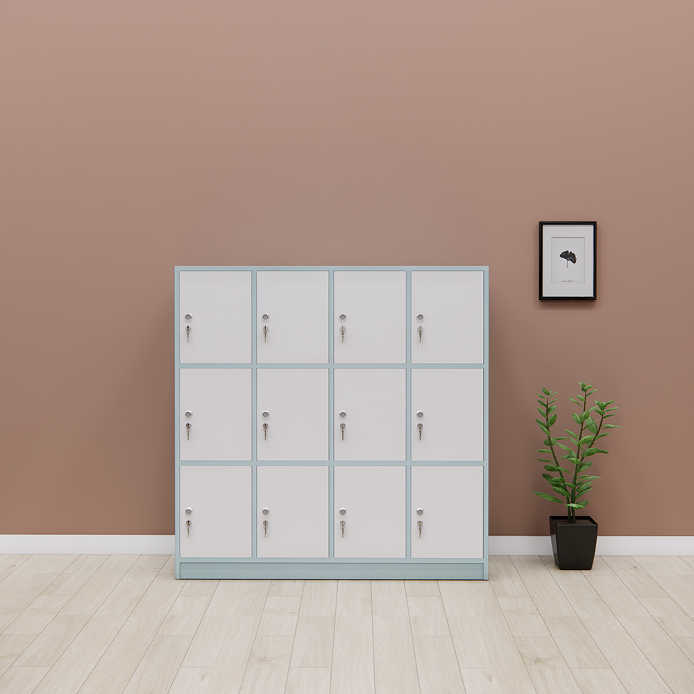 Tủ locker SMTLKG007 văn phòng, kích thước chuẩn 120x40x120cm, khóa bảo mật