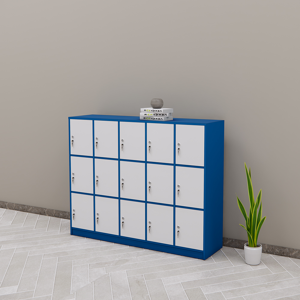 Tủ locker SMTLKG008 15 ngăn khóa inox an toàn