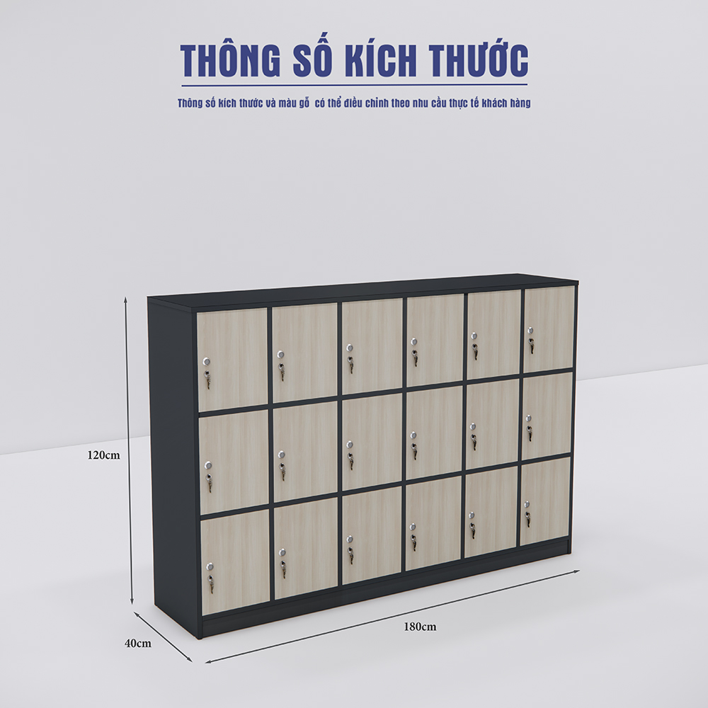 Tủ locker SMTLKG009 120cm x180cm