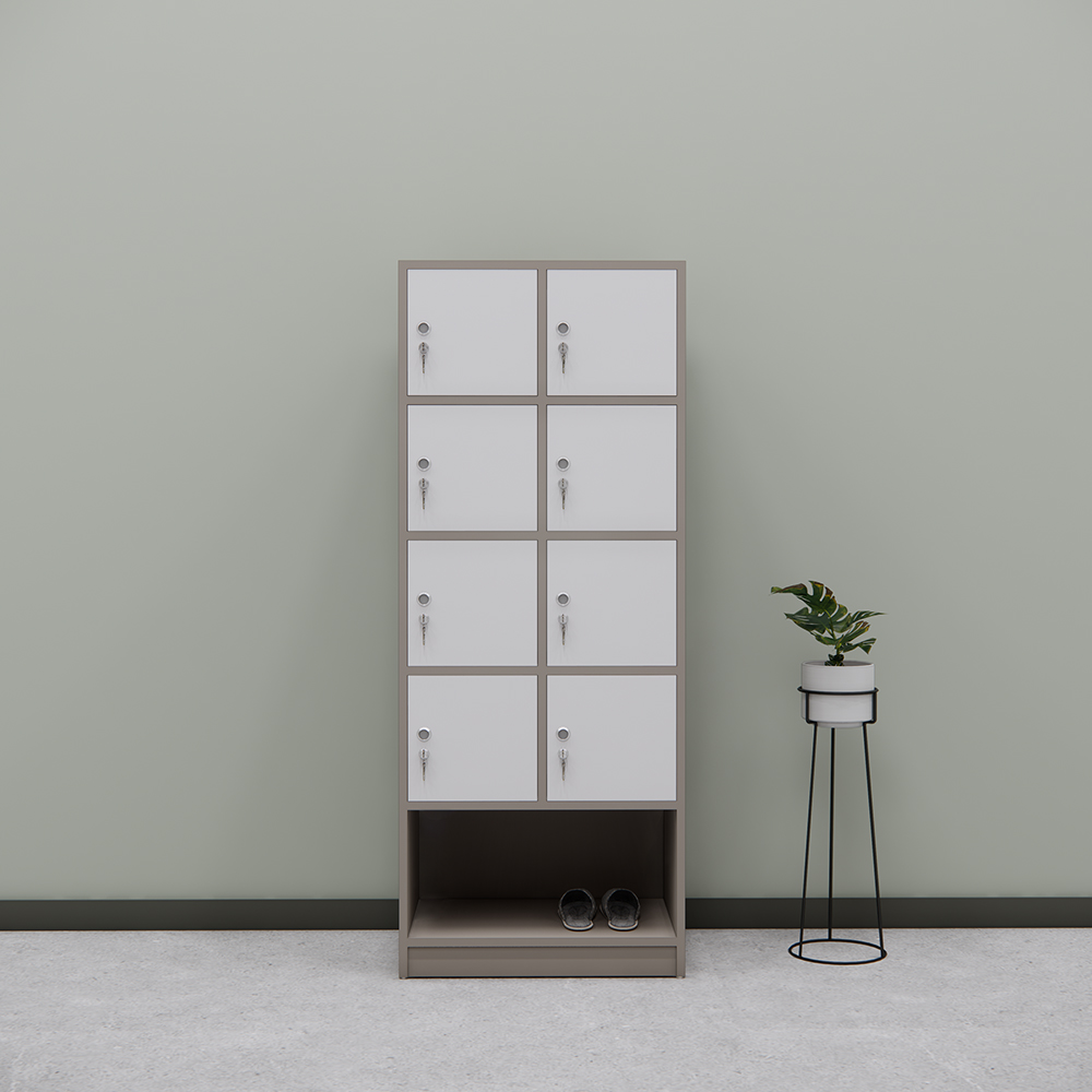 Tủ văn phòng SMTLKG011 9 ngăn, cao 150cm, chất liệu MDF melamin