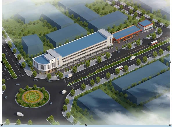 Trạm xăng dầu và bãi đỗ xe Long Biên