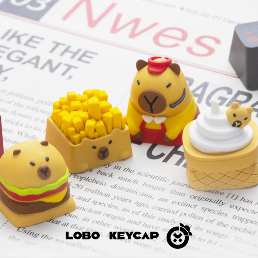 [In-stock] Keycap Lobo Artisan Capybara McDONALD's