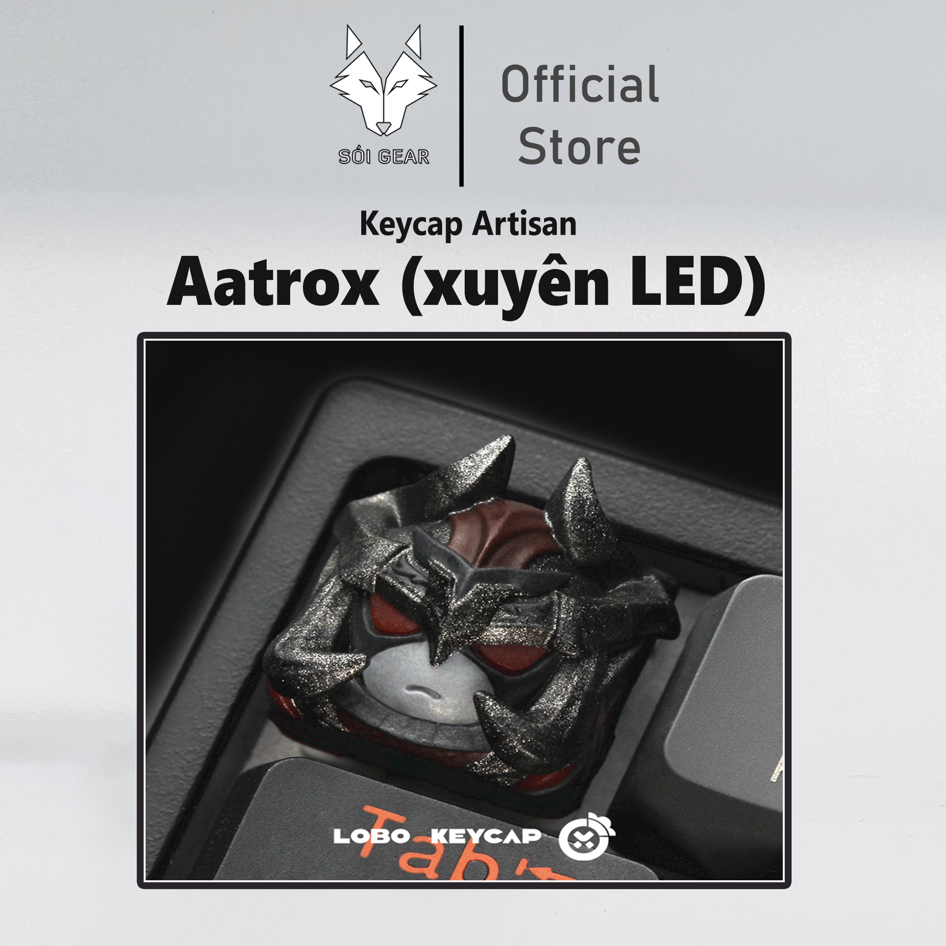 Keycap Lobo Artisan Quỷ Kiếm Aatrox (xuyên LED)