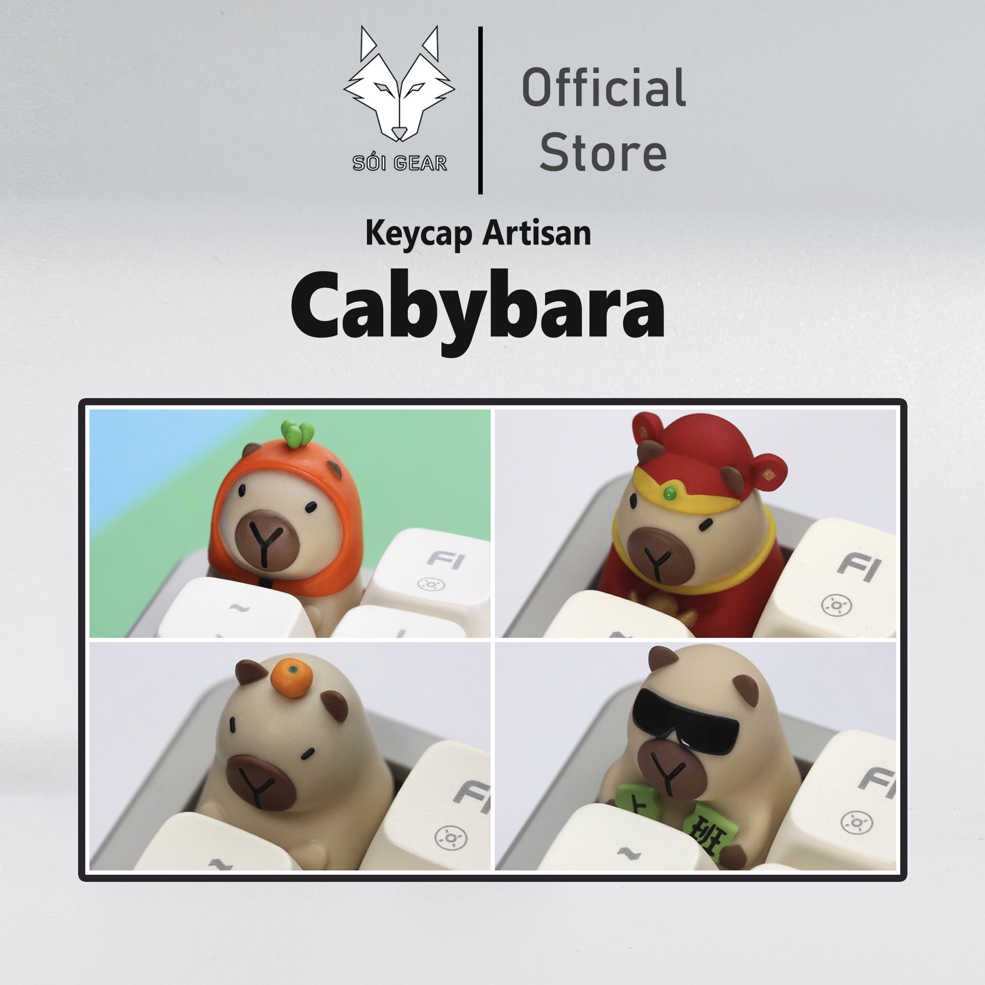 [In-stock] Keycap Lobo Artisan Capybara