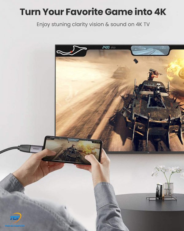 Đầu Chuyển USB-C to HDMI 2.0 4K@60Hz Ugreen 70450 Vỏ Nhôm Cao Cấp